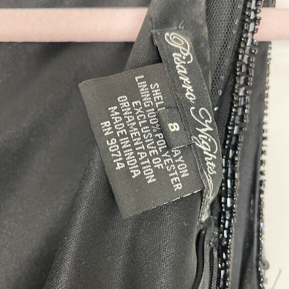 Pisarro Nights Beaded and sequined Evening Cocktail Dress Size 8 - Picture 7 of 10